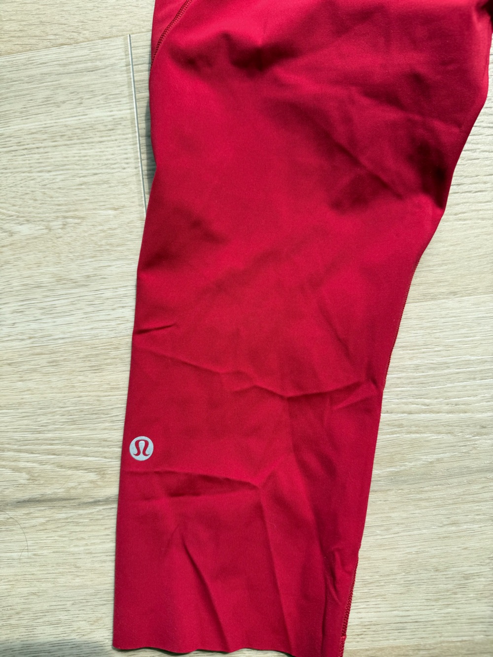 Lululemon Fast & Free High Rise Crop - Red 8 - Picture 4 of 5